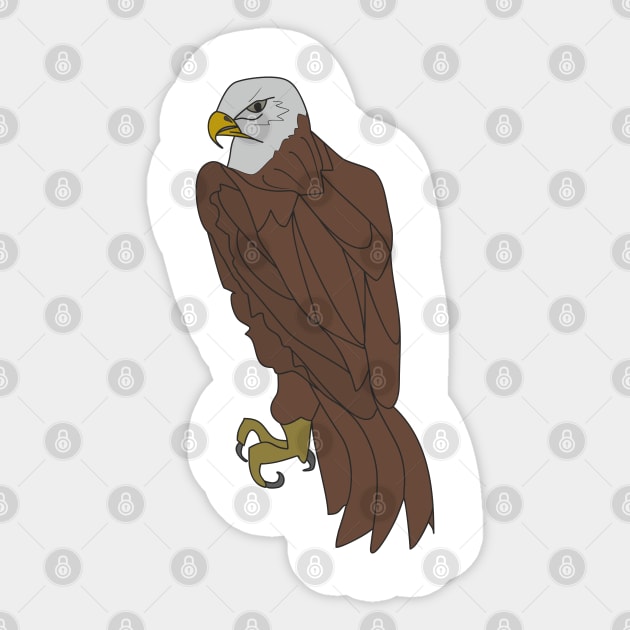 Eagle Sticker by Alekvik